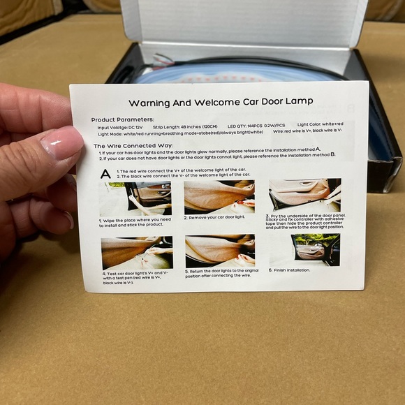 Car door warning light - Picture 6 of 7